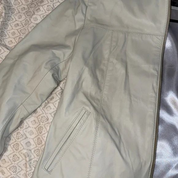 Reza Duro Leather Jacket - Light Gray (Size: 36 (M)) - Picture 2 of 6